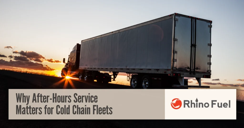 After-hours service for cold chain fleets supporting refrigerated trucks during overnight operations.