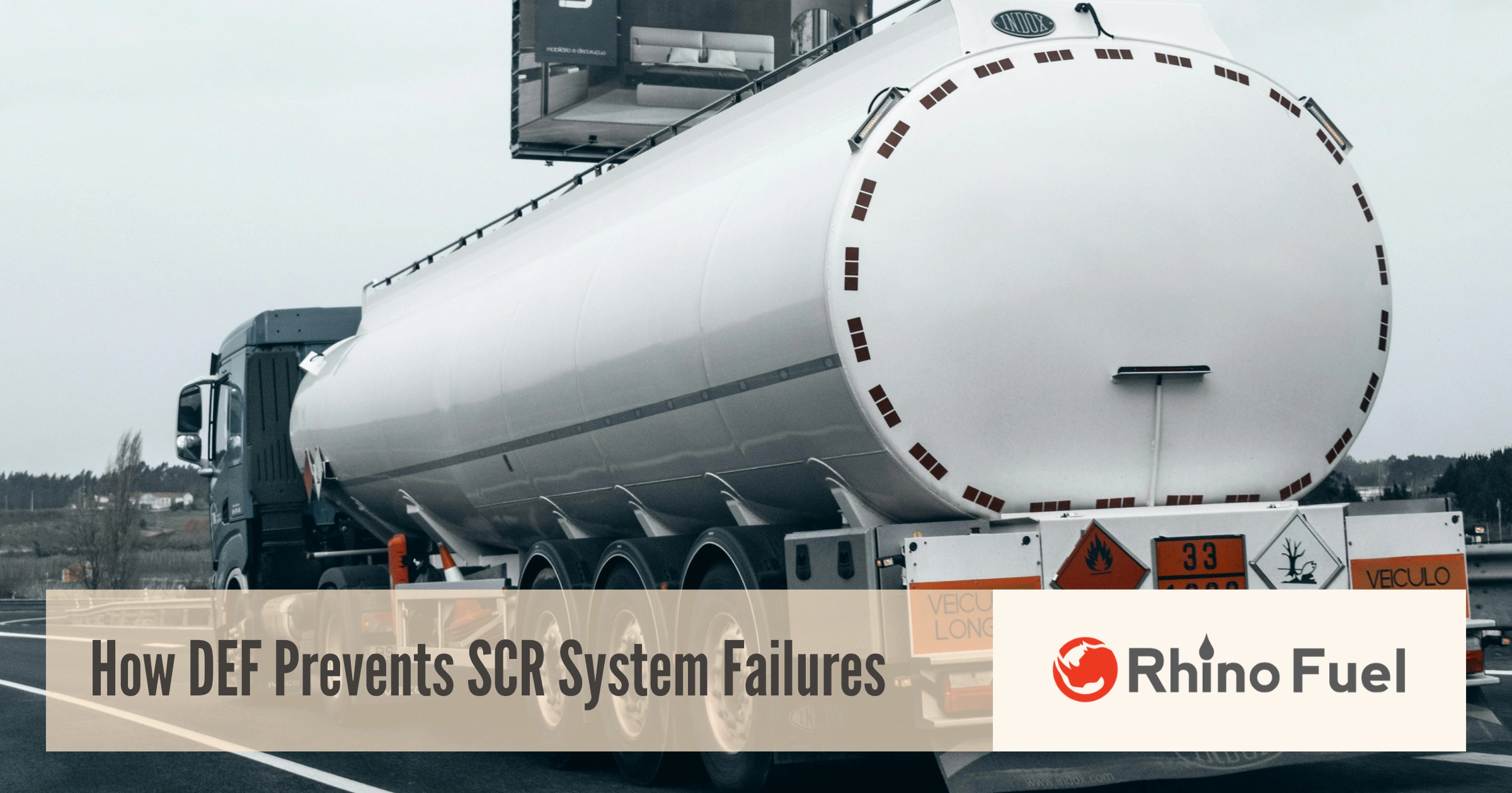 DEF for SCR systems tanker truck showing how diesel exhaust fluid helps prevent SCR system failures.